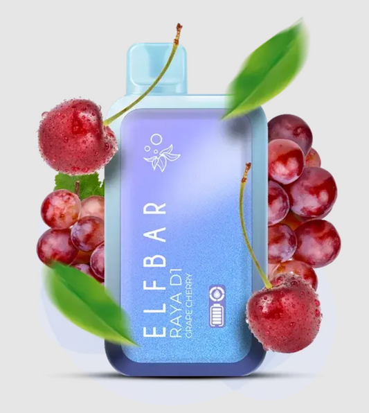 Elf Bar Raya D1 13000 Puff Grape Cherry